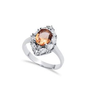 12x17 mm Oval Cut Cluster Zultanite Ring