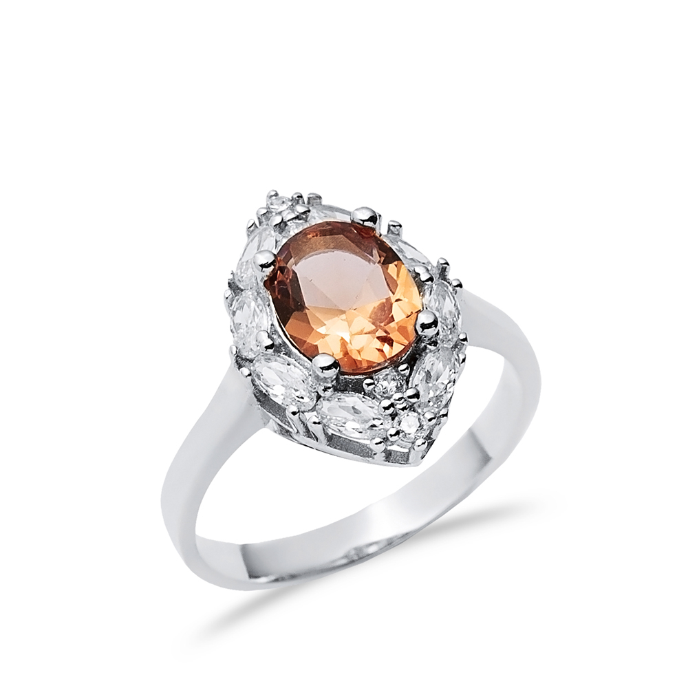 12x17 mm Oval Cut Cluster Zultanite Ring