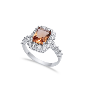 12x14 mm Baguette Cut Cluster Zultanite Ring