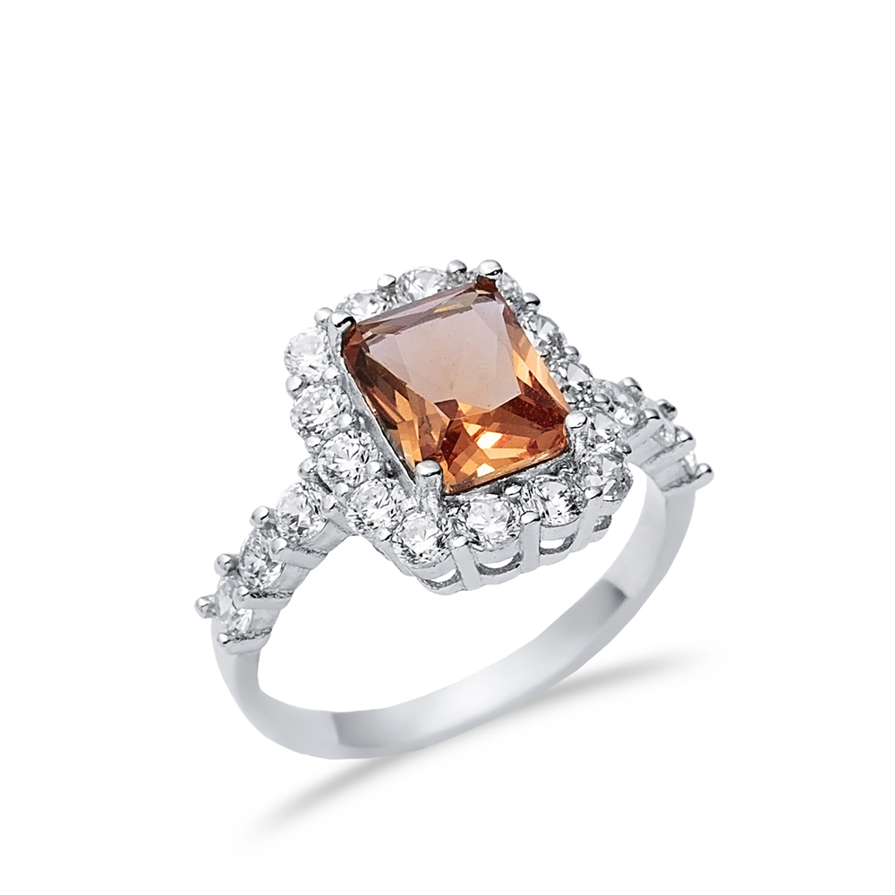 12x14 mm Baguette Cut Cluster Zultanite Ring