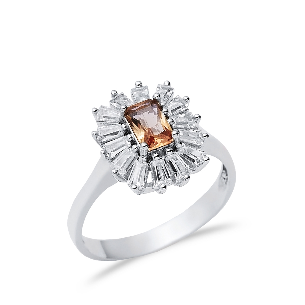 Baguette 12x15 mm Cluster Zultanite Ring