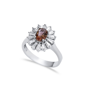 13x15 mm Oval Cut Cluster Zultanite Ring