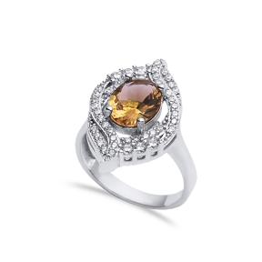 15x24 mm Oval Cluster Zultanite Ring