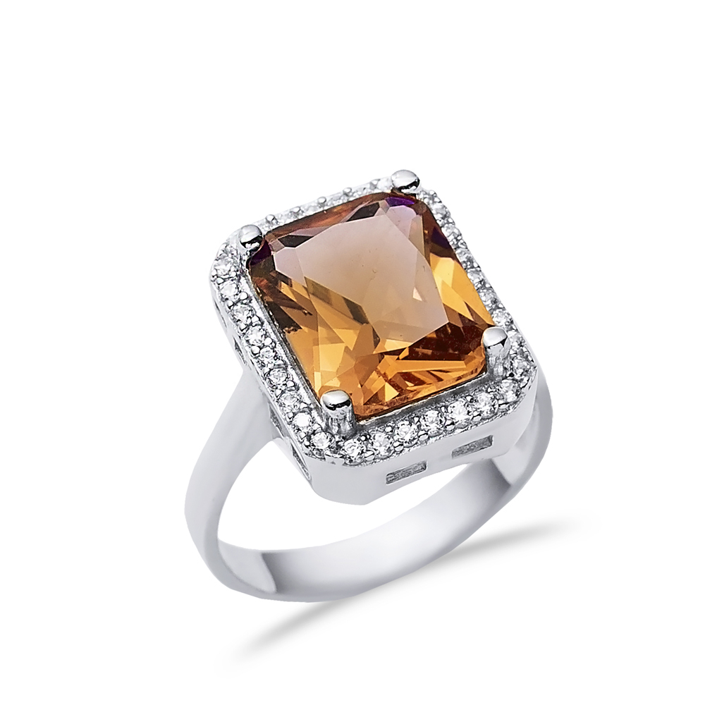 13x16 mm Baguette Cluster Zultanite Ring