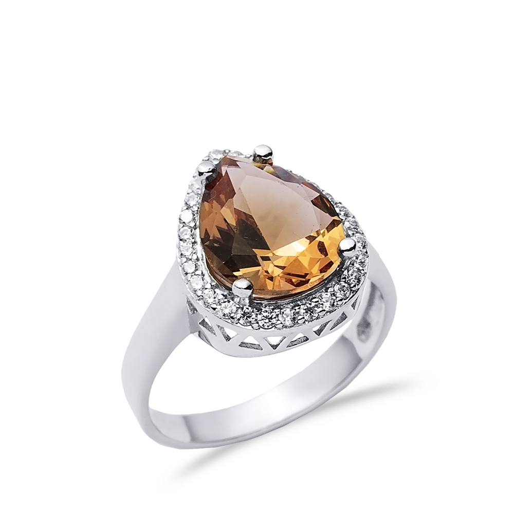 13x16 mm Pear Cluster Zultanite Ring