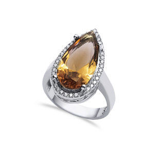 14x24 mm Pear Cluster Zultanite Ring