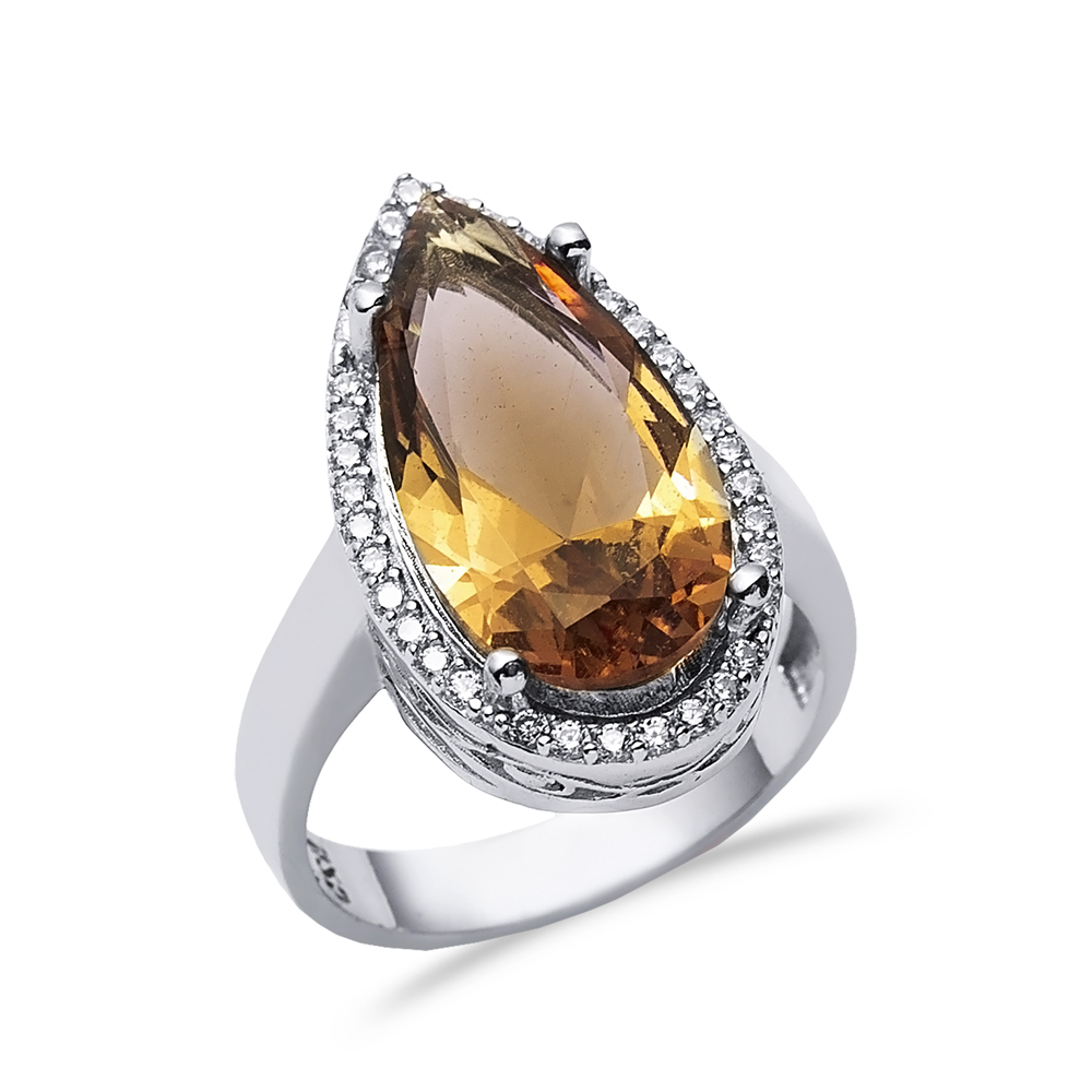 14x24 mm Pear Cluster Zultanite Ring