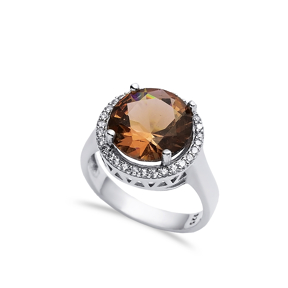 Ø15 mm Round Cluster Zultanite Ring
