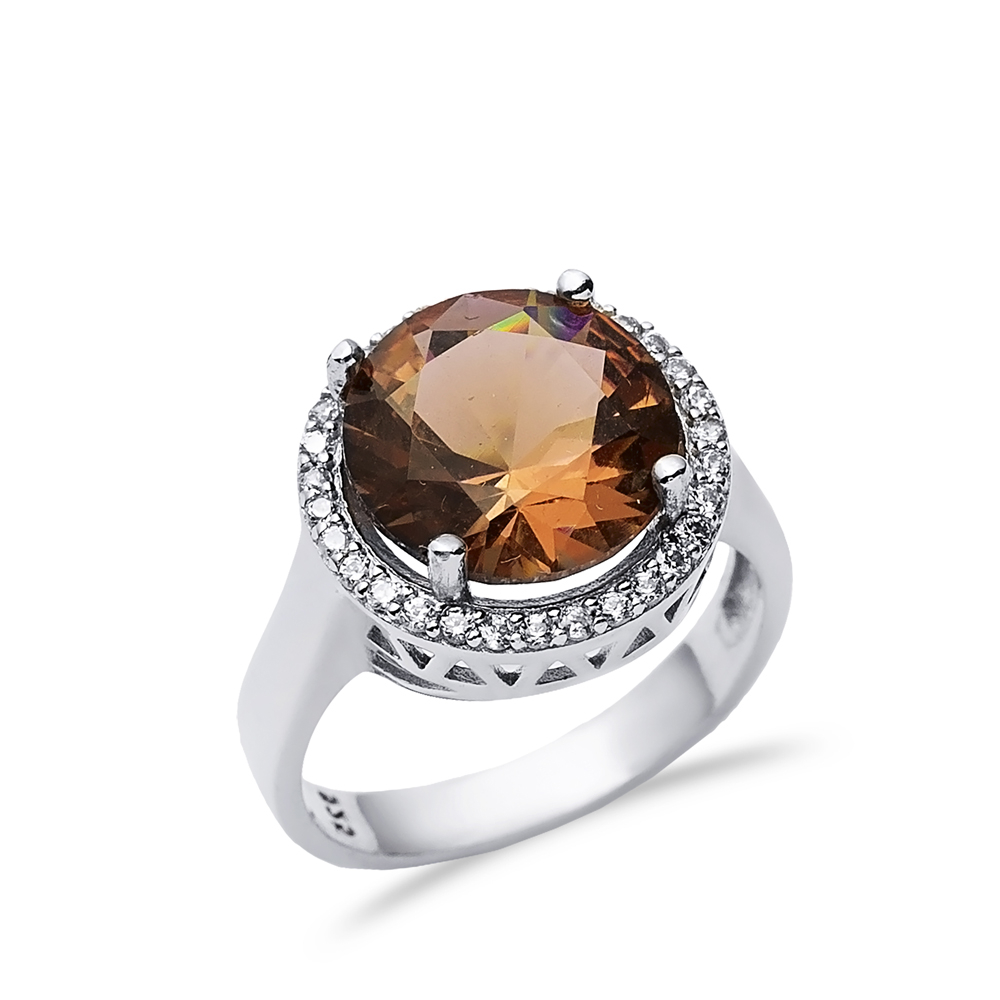 Ø15 mm Round Cluster Zultanite Ring