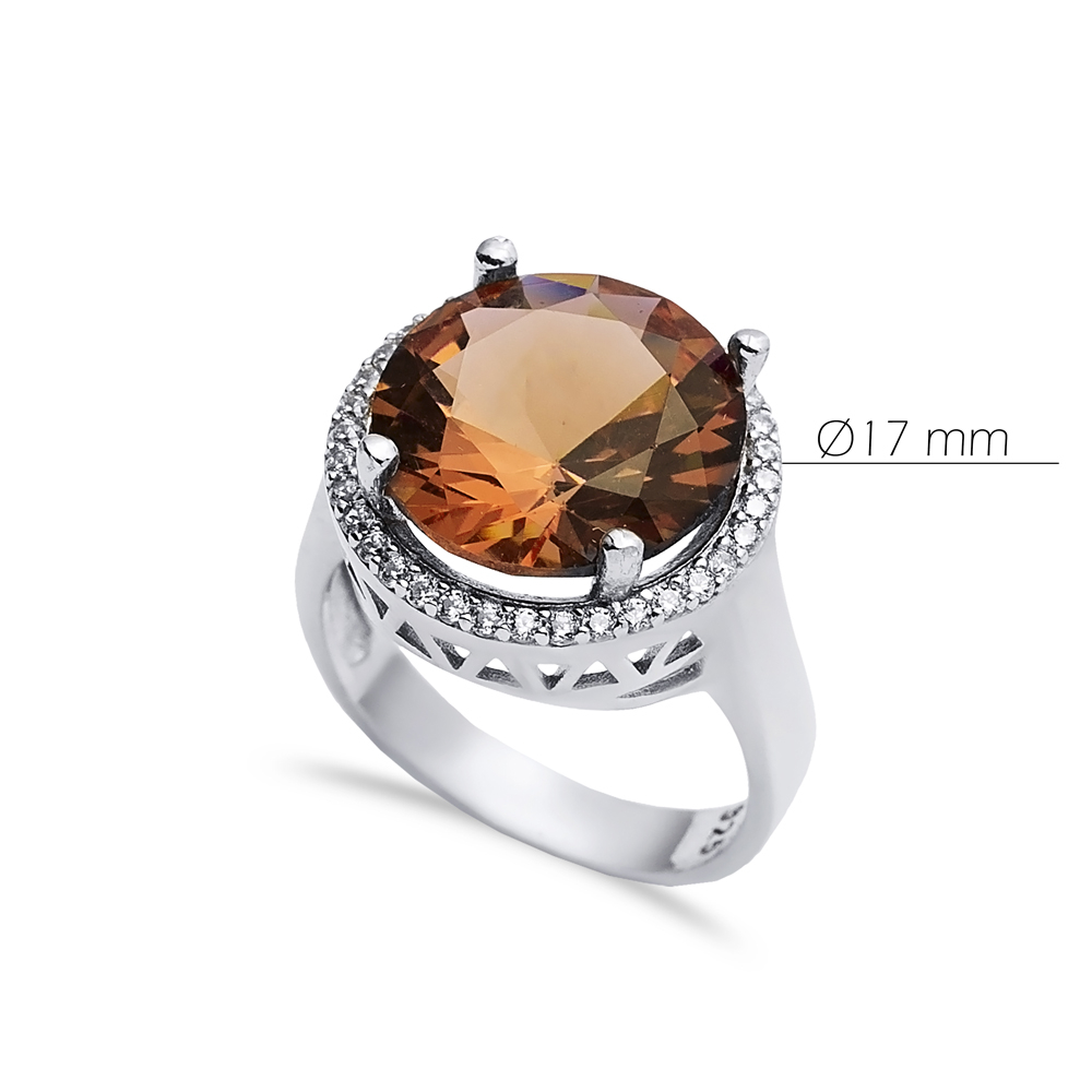 Ø17 mm Round Cluster Zultanite Ring