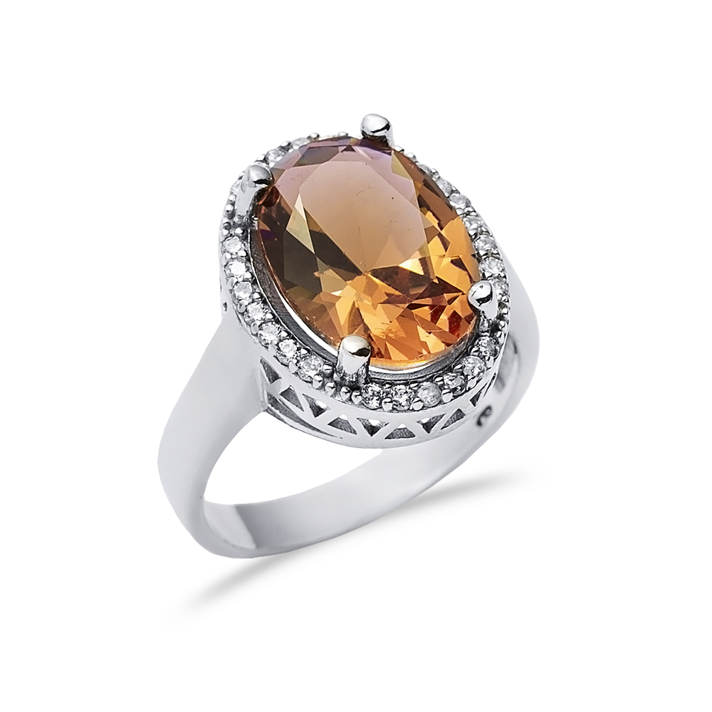 14x17 mm Oval Cluster Zultanite Ring