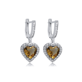 12x13 mm Heart Cluster Zultanite Earrings