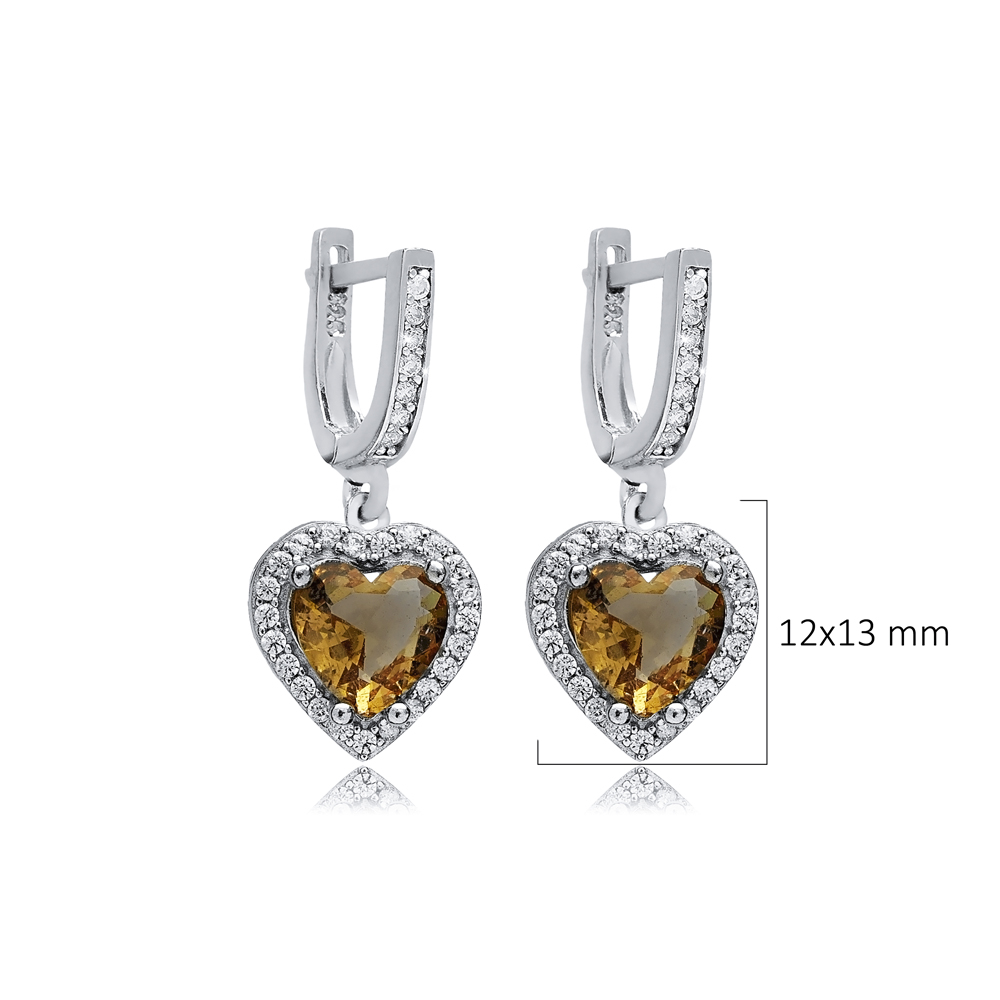 12x13 mm Heart Cluster Zultanite Earrings