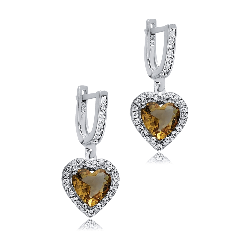 12x13 mm Heart Cluster Zultanite Earrings