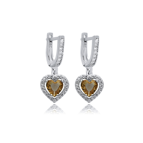 10x10 mm Heart Cluster Zultanite Earrings