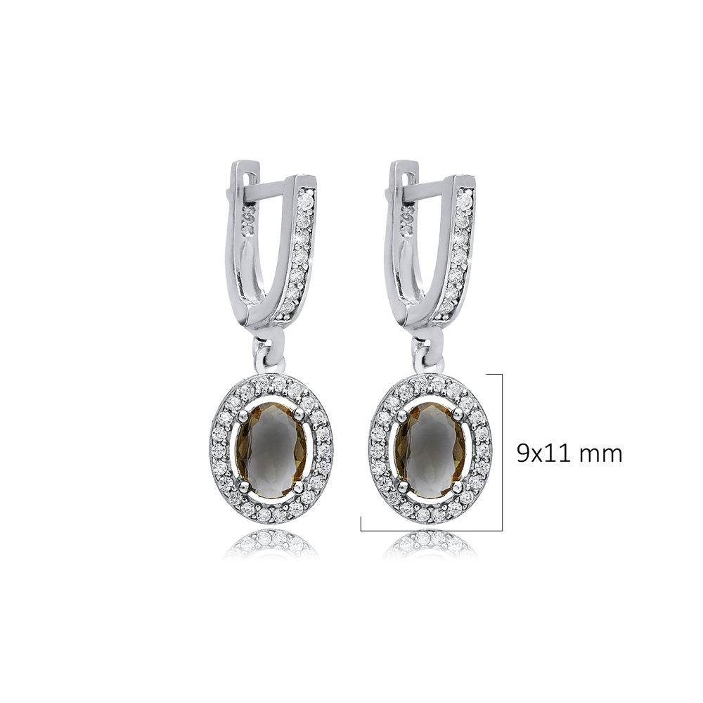 9x11 mm Oval Cluster Zultanite Earrings