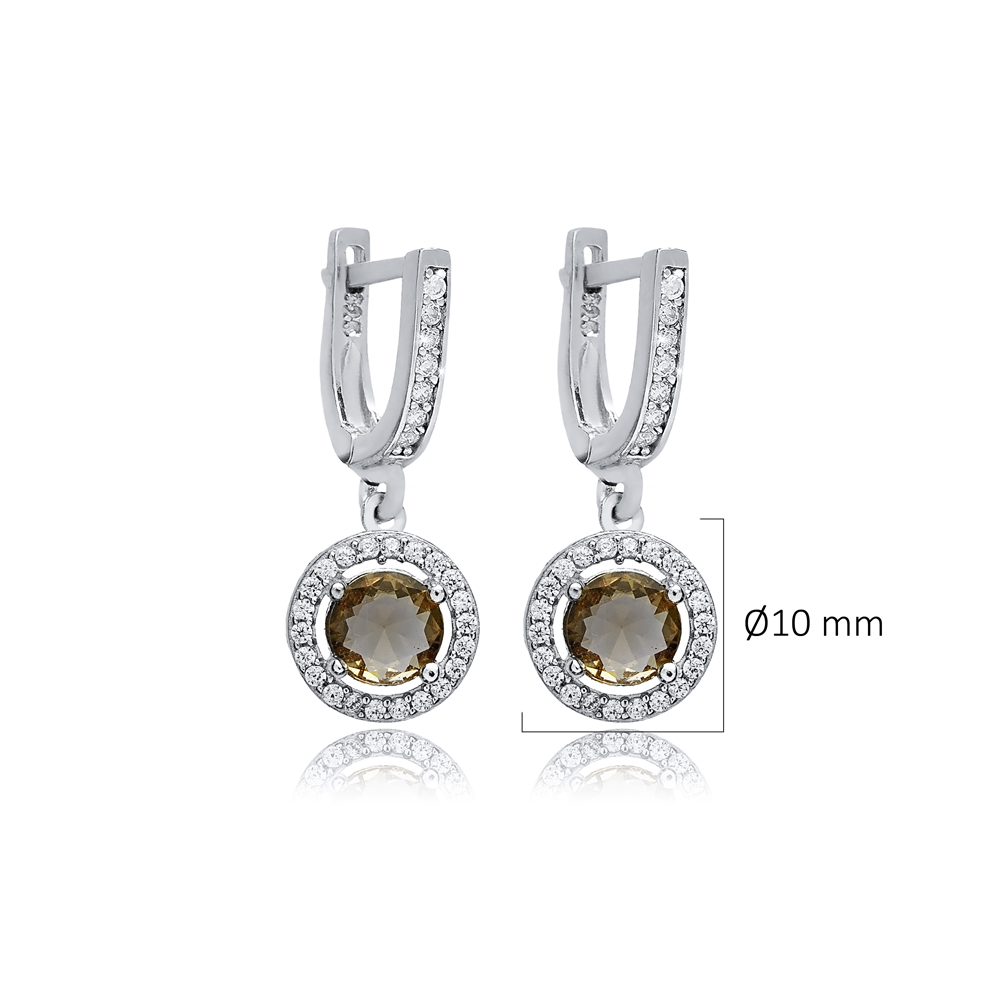 Ø10 mm Round Cluster Zultanite Earrings