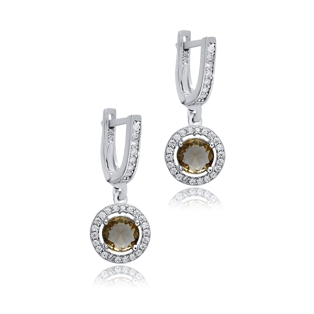 Ø10 mm Round Cluster Zultanite Earrings