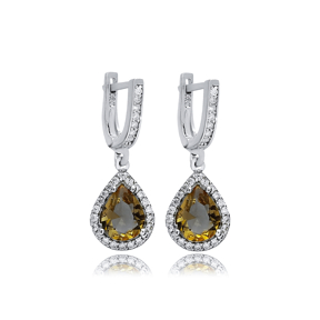 10x13 mm Pear Cluster Zultanite Earrings