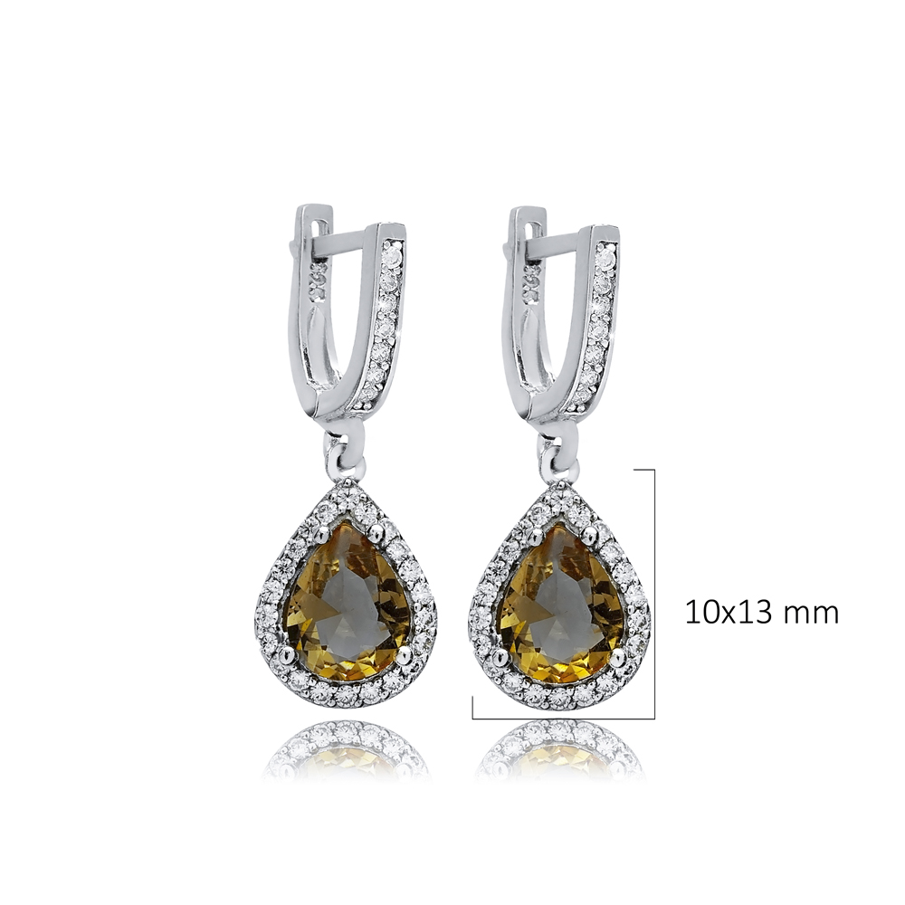 10x13 mm Pear Cluster Zultanite Earrings