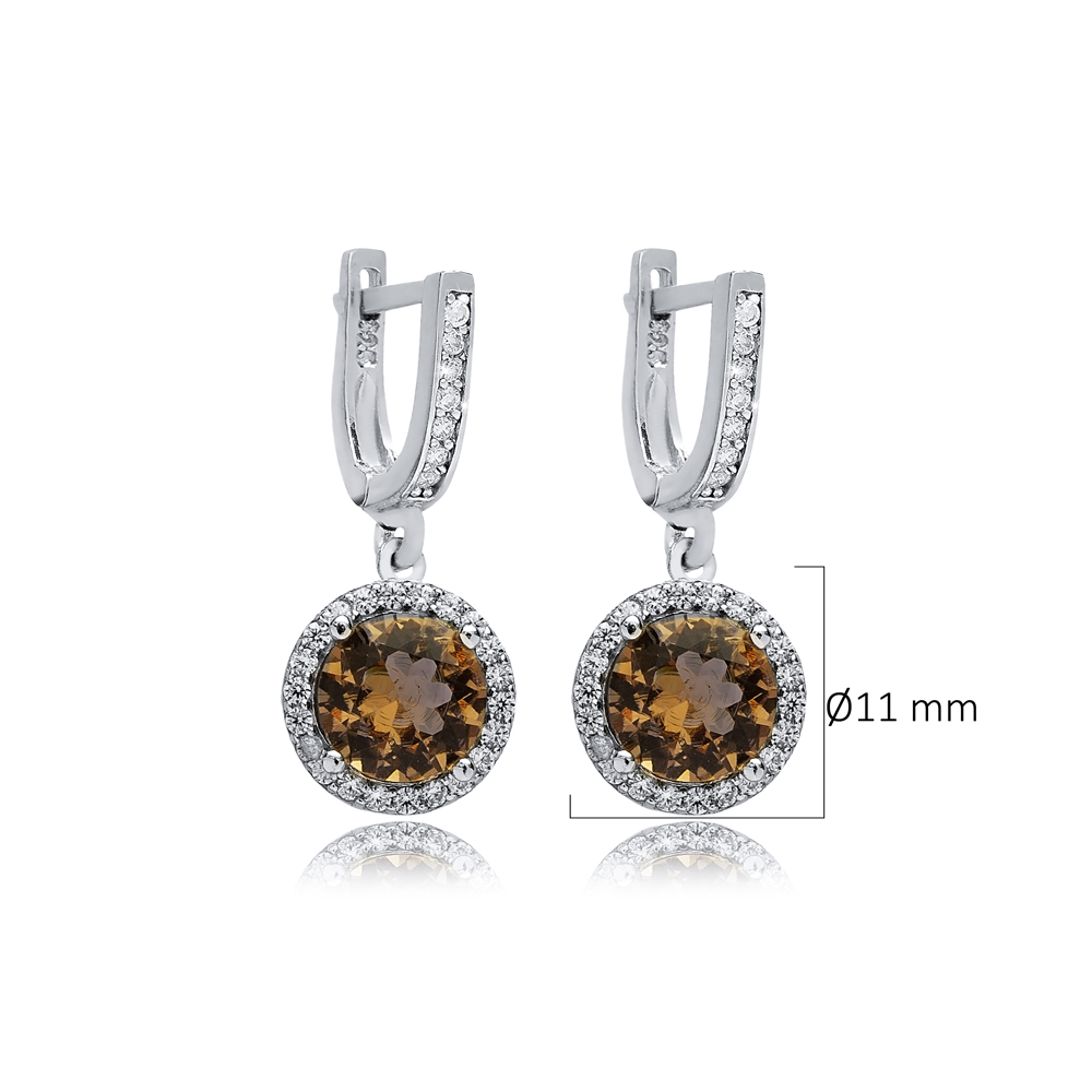 Ø11 mm Round Cluster Zultanite Earrings