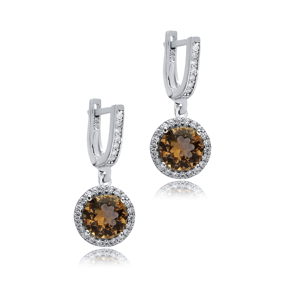 Ø11 mm Round Cluster Zultanite Earrings