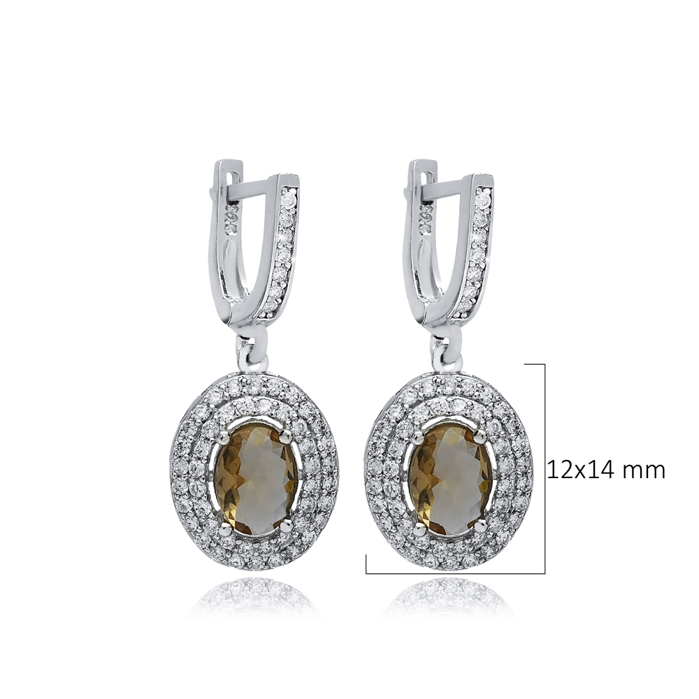 12x14 mm Oval Cluster Zultanite Earrings