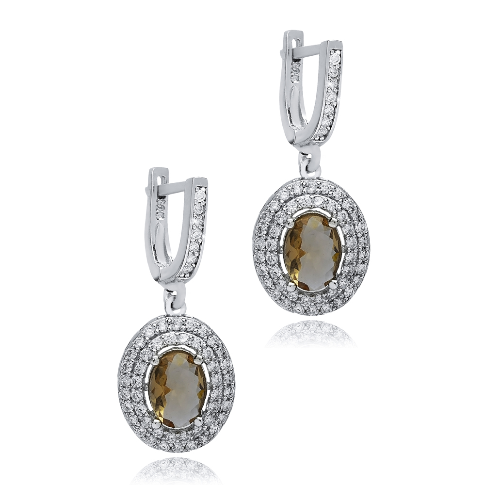 12x14 mm Oval Cluster Zultanite Earrings