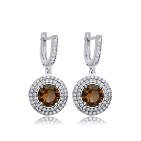 Ø15 Round Oval Cluster Zultanite Earrings