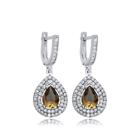 13x15 mm Pear Cluster Zultanite Earrings