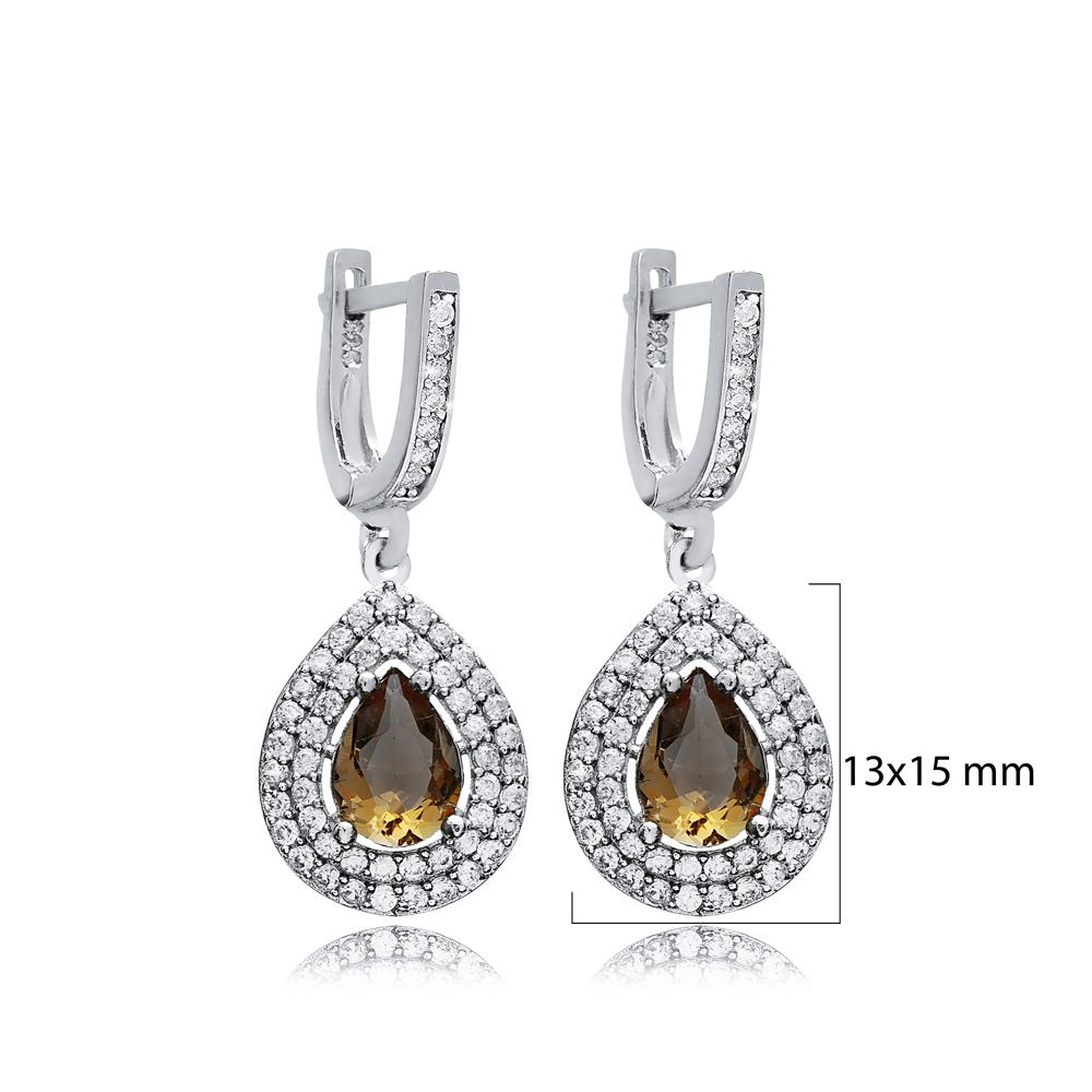 13x15 mm Pear Cluster Zultanite Earrings