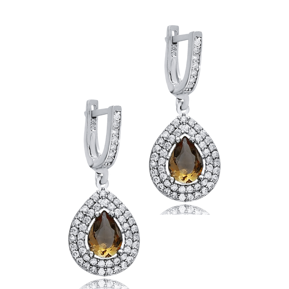 13x15 mm Pear Cluster Zultanite Earrings
