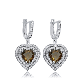 16x16 mm Heart Cluster Zultanite Earrings