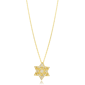 Ø18mm Star of David Love Charm Necklace