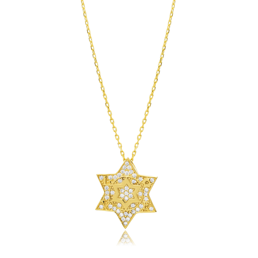 Ø18mm Star of David Love Charm Necklace
