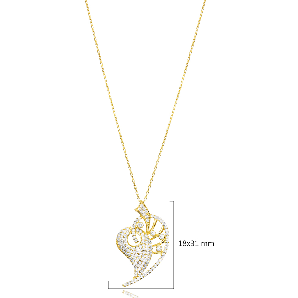 Unique Shape 925 Silver Charm Necklace