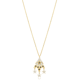 Irregular Shape Star Shaker Charm Necklace