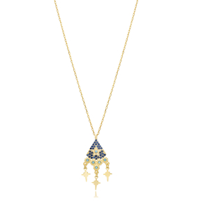 Elegant Irregular Star Shaker Charm Necklace