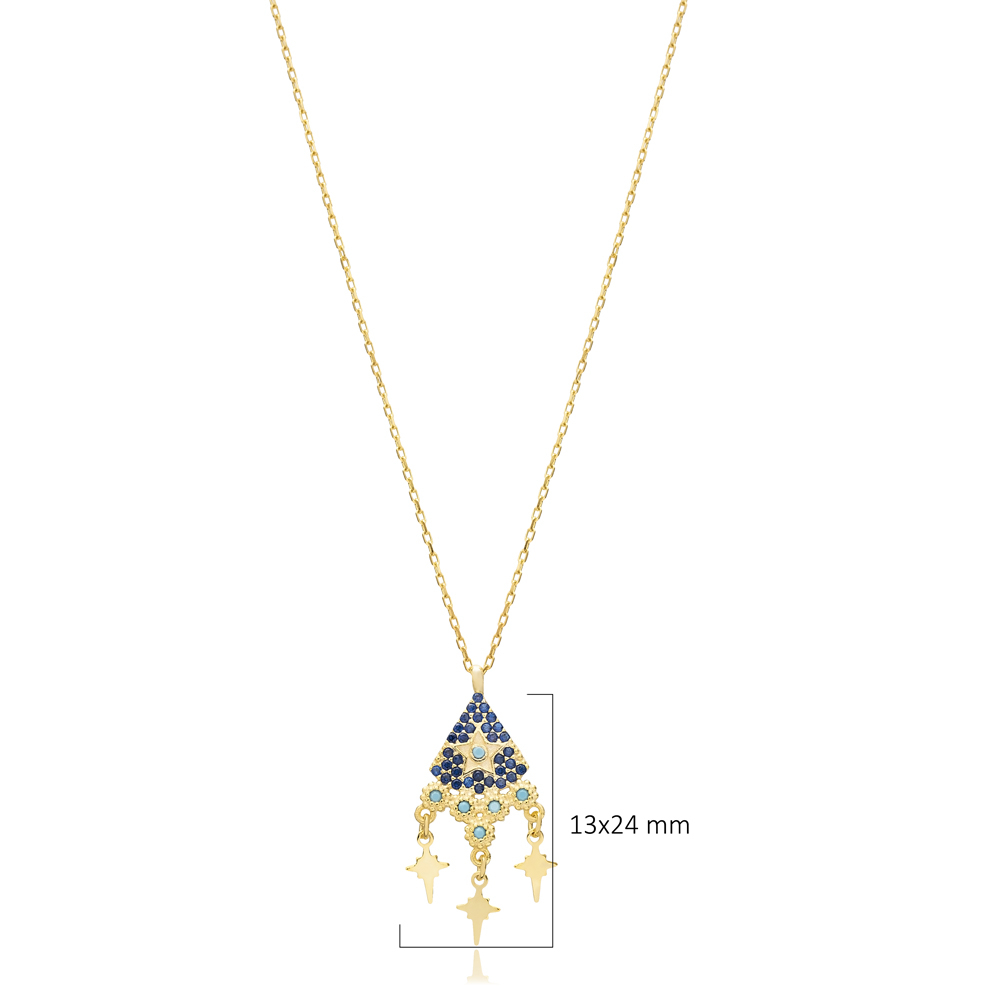 Elegant Irregular Star Shaker Charm Necklace