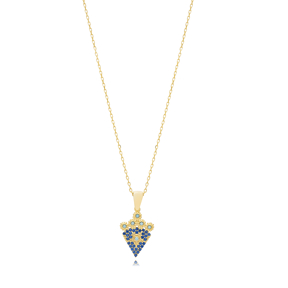 Turquoise Sapphire Star Charm Necklace