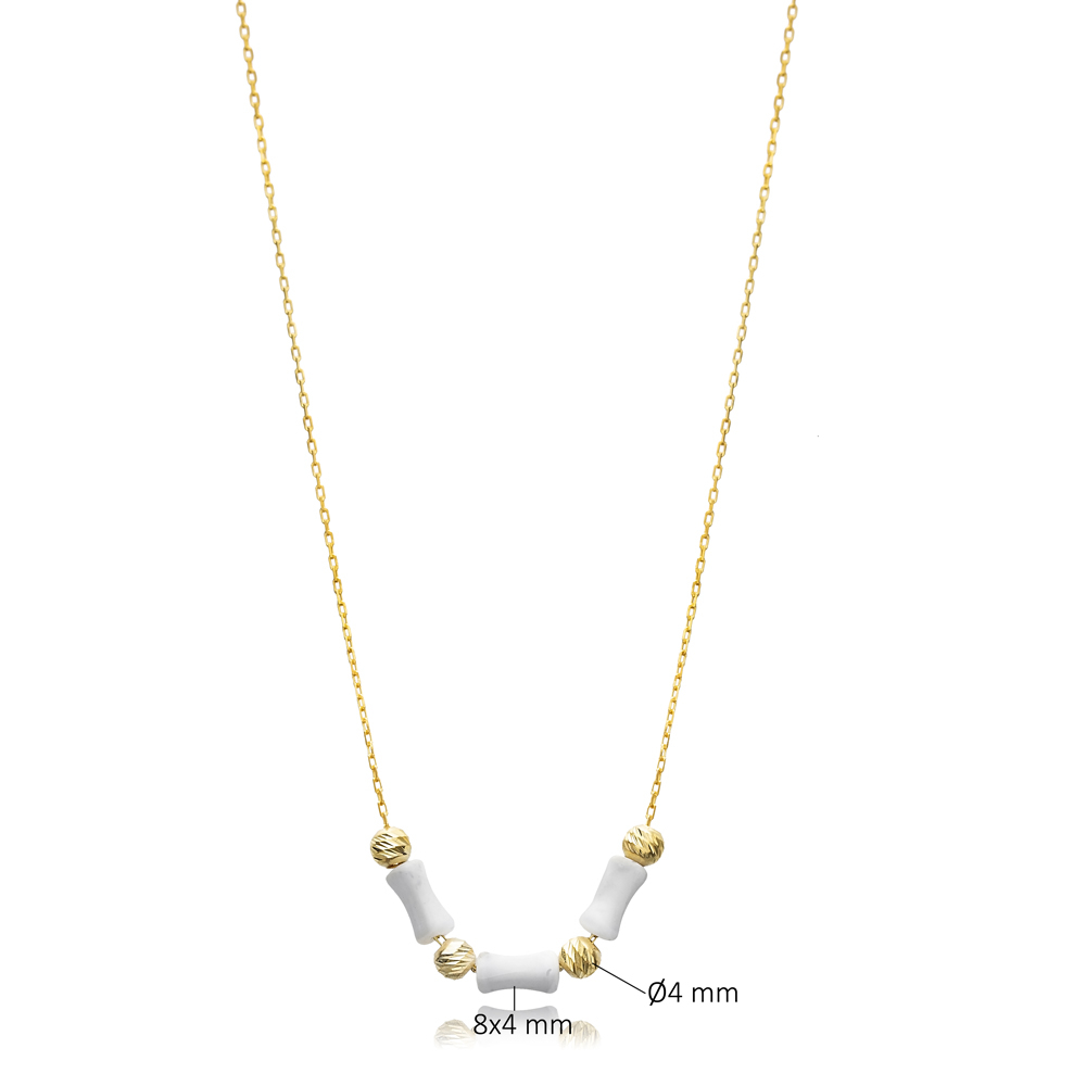 Minimalist Design Ball Charm Silver Charm Necklace