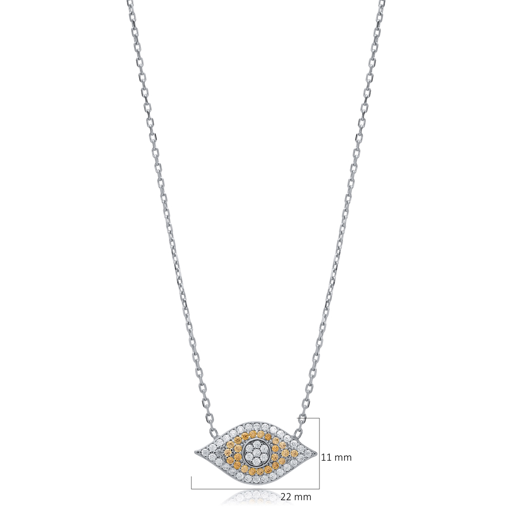 CZ Stone Evil Eye 925 Sterling Silver Bracelet