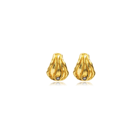 Elegant Vintage Jewelry 22K Stud Earrings