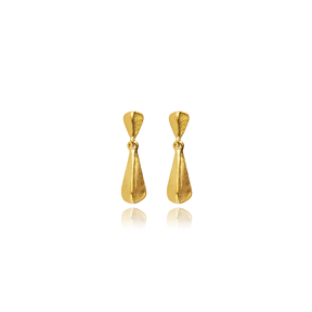 Irregular Design Vintage 22K Stud Earrings