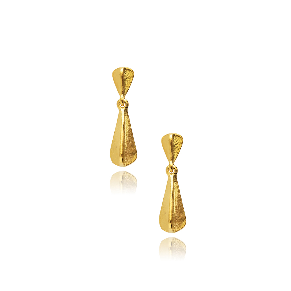 Irregular Design Vintage 22K Stud Earrings