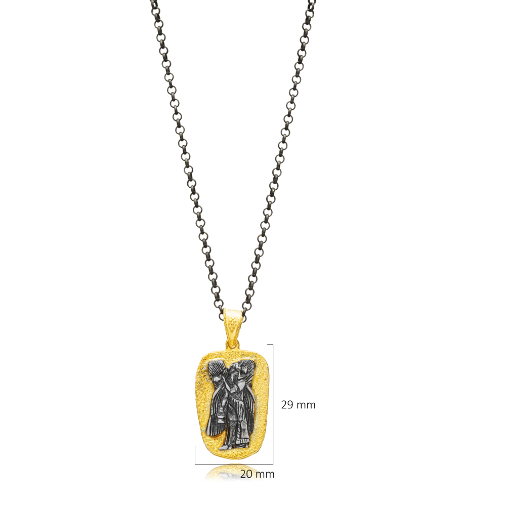 Egyptian Symbol 22K Vintage Necklace