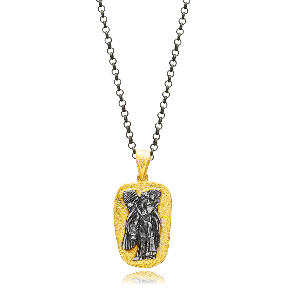 Egyptian Symbol 22K Vintage Necklace