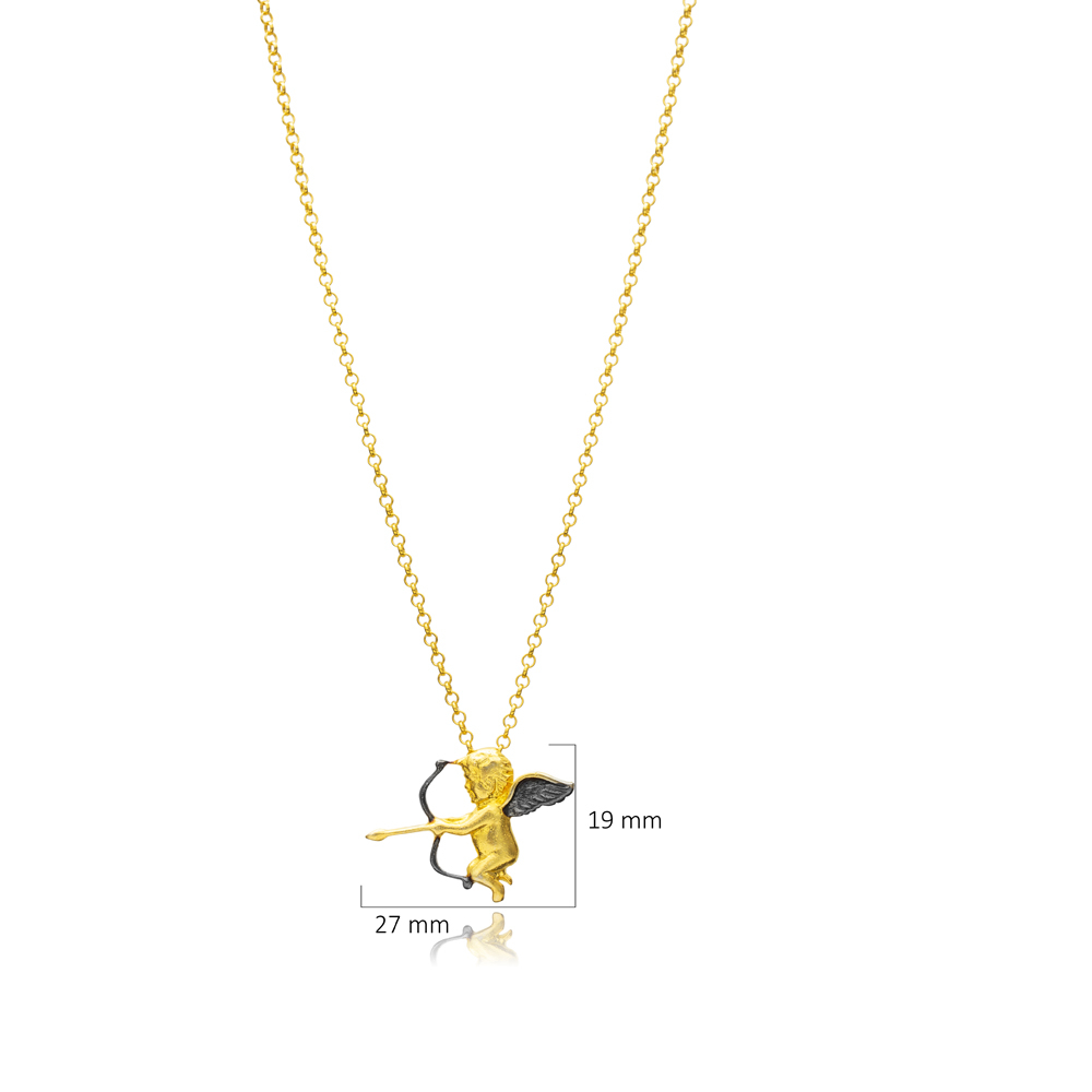 Eros Design Silver 22K Plated Vintage Necklace