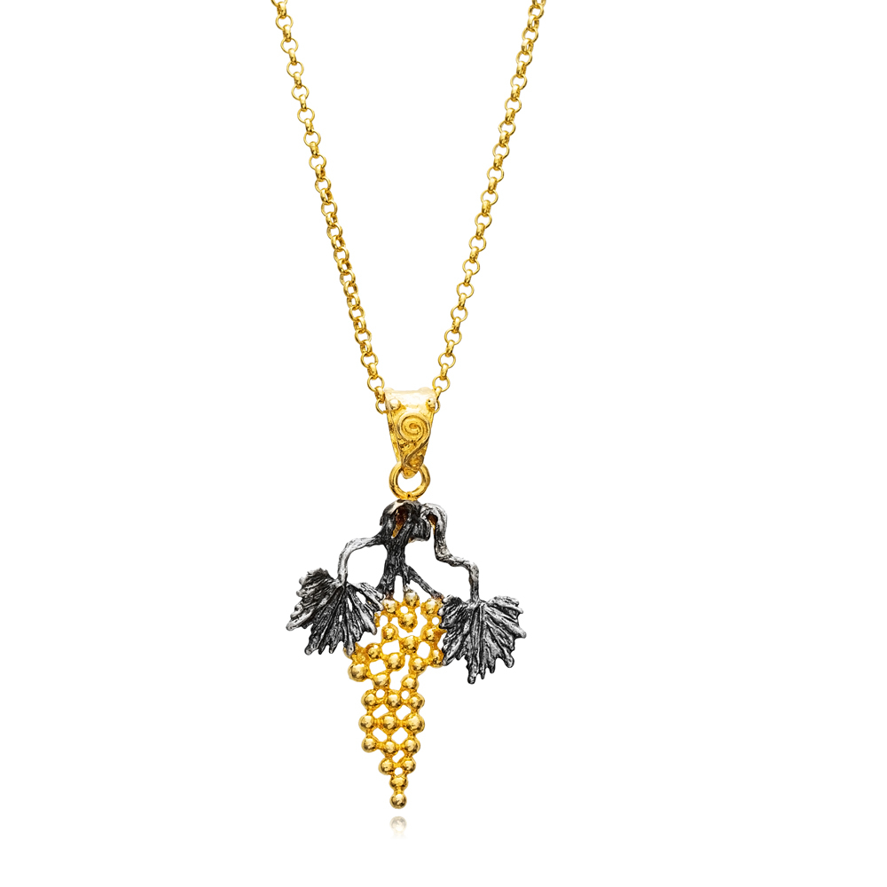 Grape Design Ancient 22K Vintage Necklace