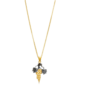 Grape Design Ancient 22K Vintage Necklace